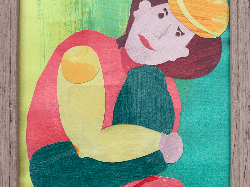 Pensive Pierrot, 15x20cm, € 15,00